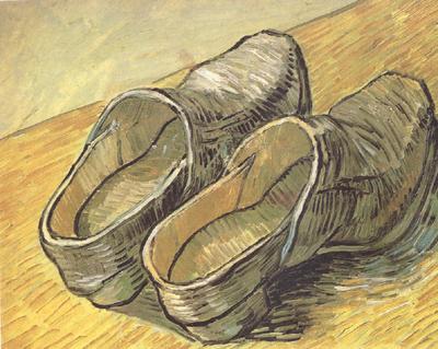 Vincent Van Gogh A pair of wooden Clogs (nn04) oil painting picture